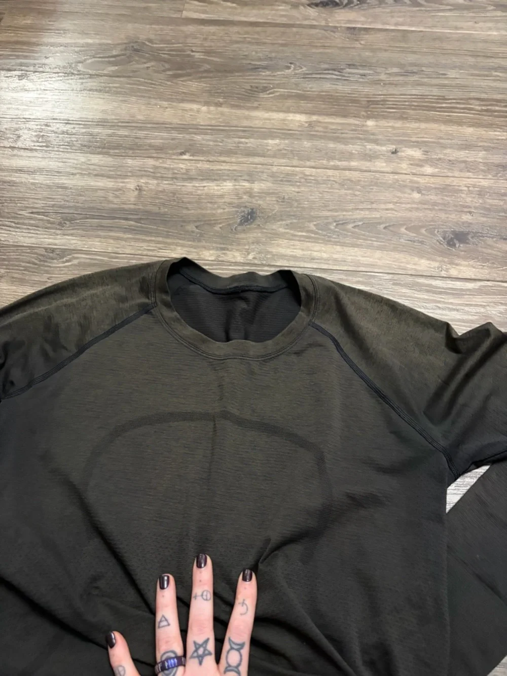 Lululemon Swiftly Tech Long Sleeve Shirt 2.0 *Race (Distorted Black/Artifact) 12